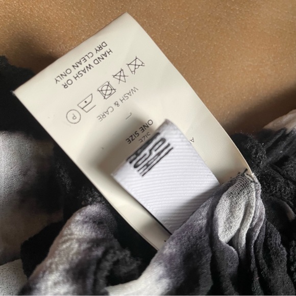 ASAI sheer mesh Hotwok Asaicon Patchwork Tie Dye Top top black white Y2K - Picture 7 of 9